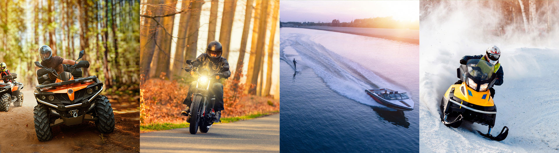 People Enjoying ATVs, Motorcyles, Boats and Snowmobiles in Loring Restoule